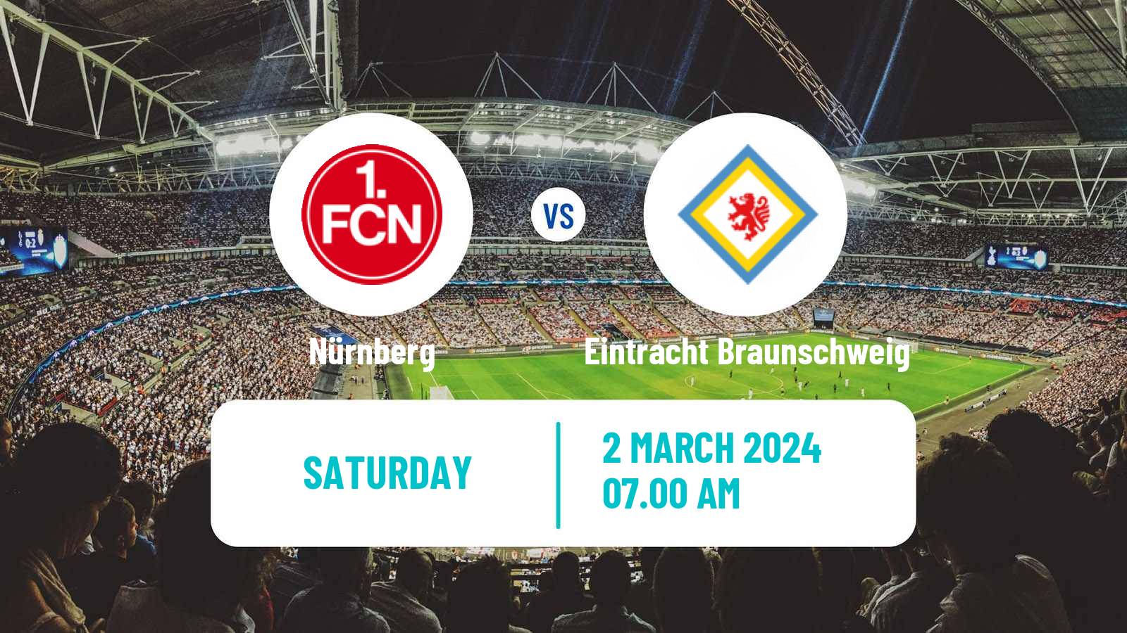 Soccer German 2 Bundesliga Nürnberg - Eintracht Braunschweig