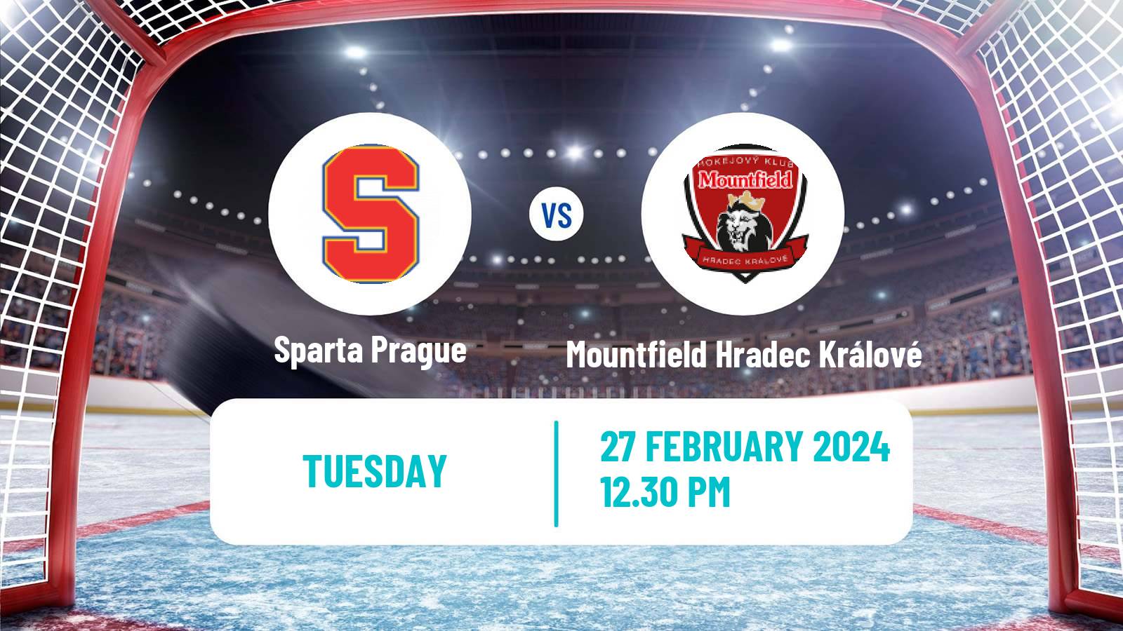 Hockey Czech Extraliga Sparta Prague - Mountfield Hradec Králové