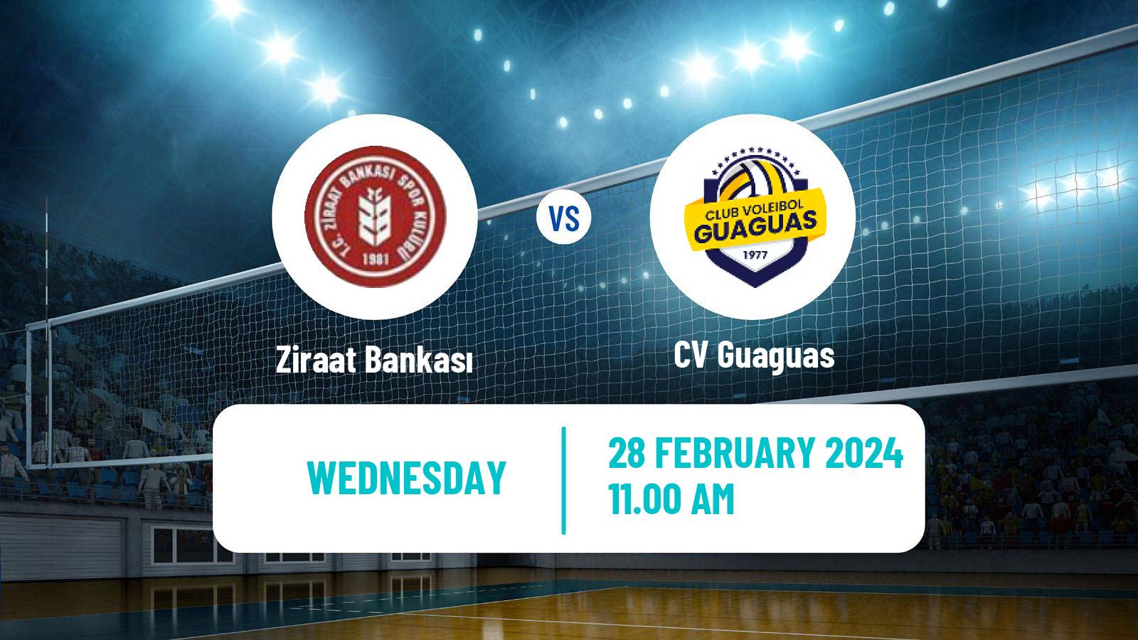 Volleyball CEV Champions League Ziraat Bankası - Guaguas