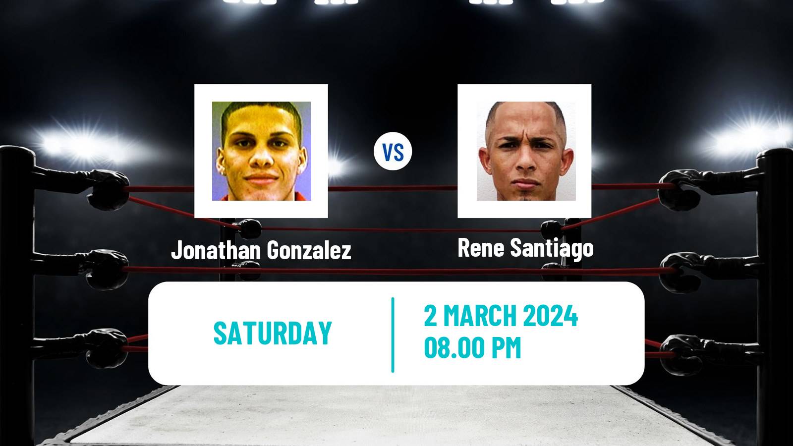 Boxing Light Flyweight WBO Title Men Jonathan Gonzalez - Rene Santiago