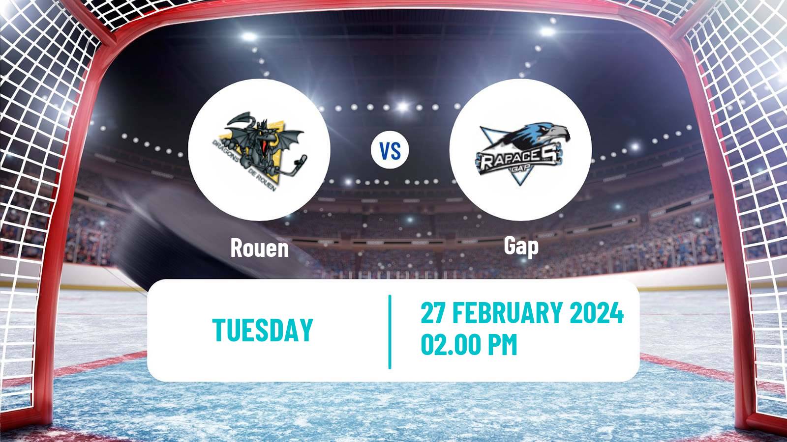 Hockey French Ligue Magnus Rouen - Gap