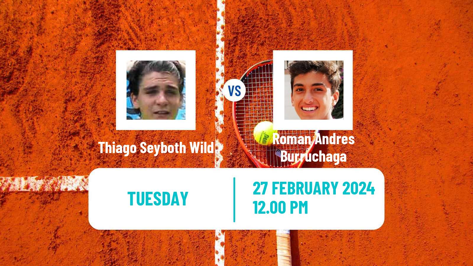 Tennis ATP Santiago Thiago Seyboth Wild - Roman Andres Burruchaga
