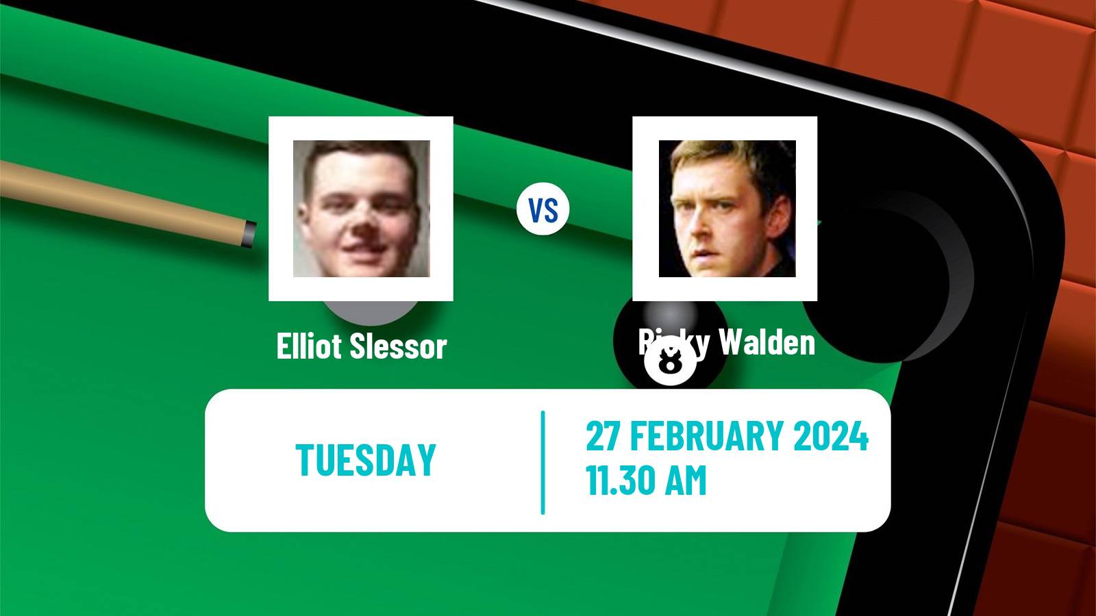 Snooker Championship League Elliot Slessor - Ricky Walden