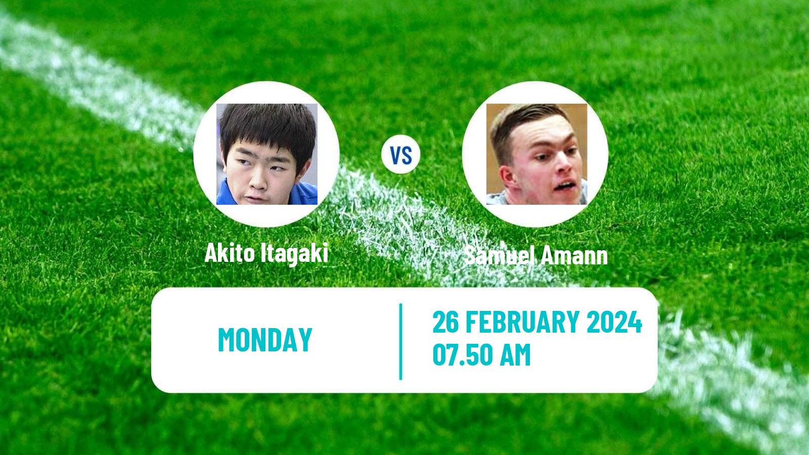 Table tennis Challenger Series Men Akito Itagaki - Samuel Amann
