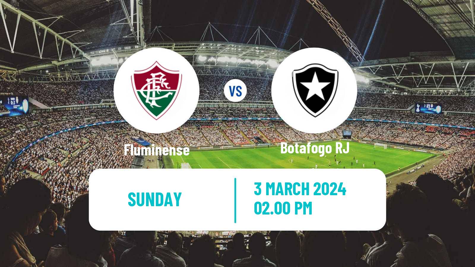 Soccer Brazilian Campeonato Carioca Fluminense - Botafogo RJ