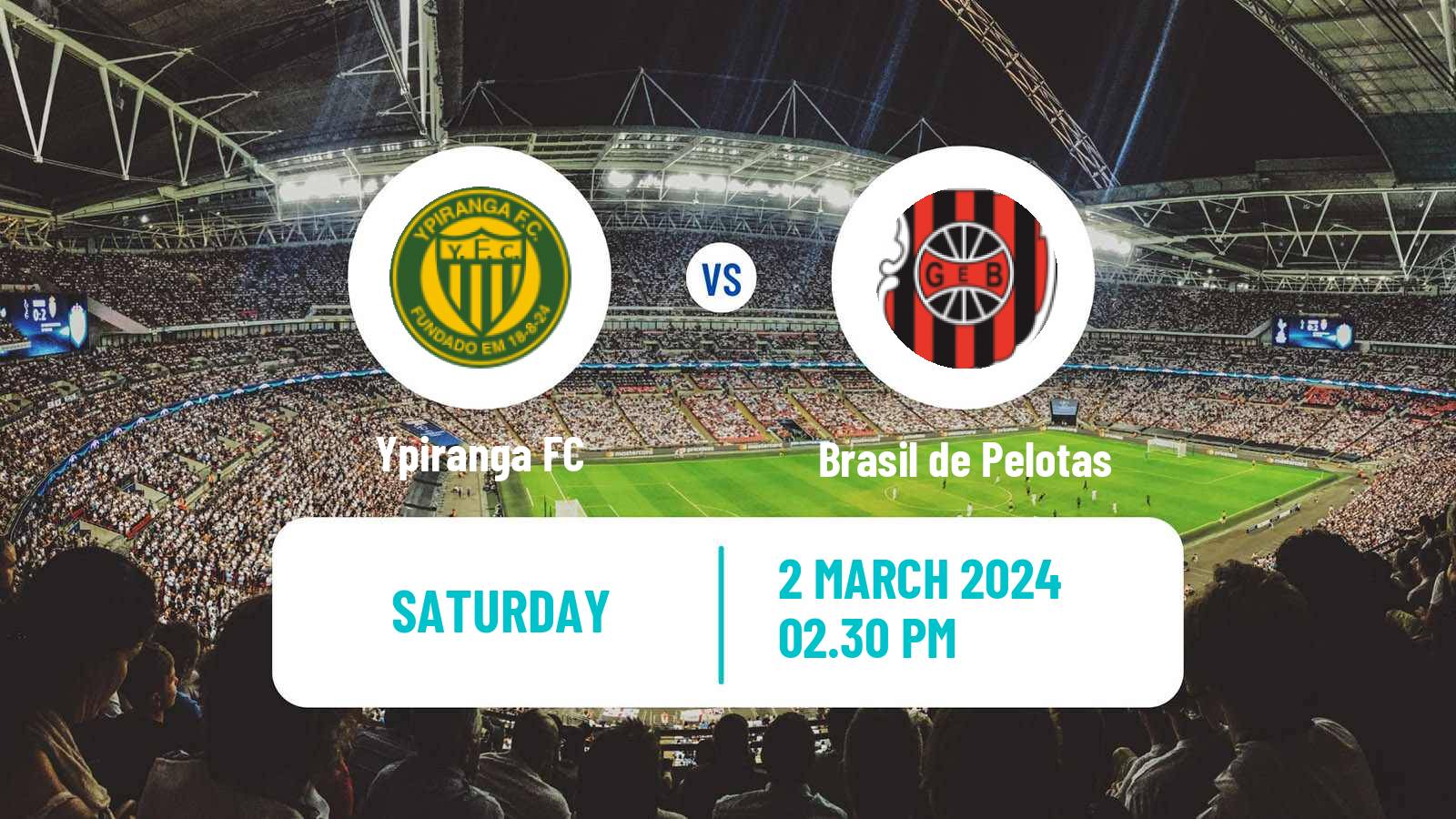 Soccer Brazilian Campeonato Gaucho Ypiranga - Brasil de Pelotas
