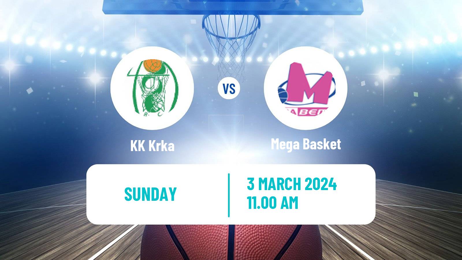 Basketball Adriatic League Krka - Mega Basket