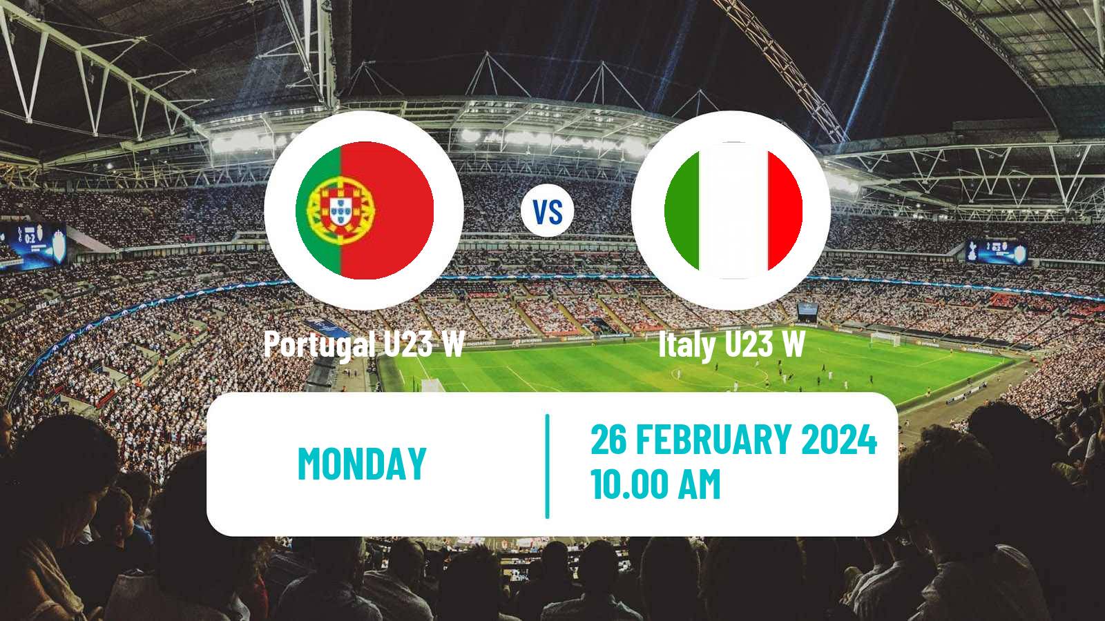 Soccer Friendly International Women Portugal U23 W - Italy U23 W