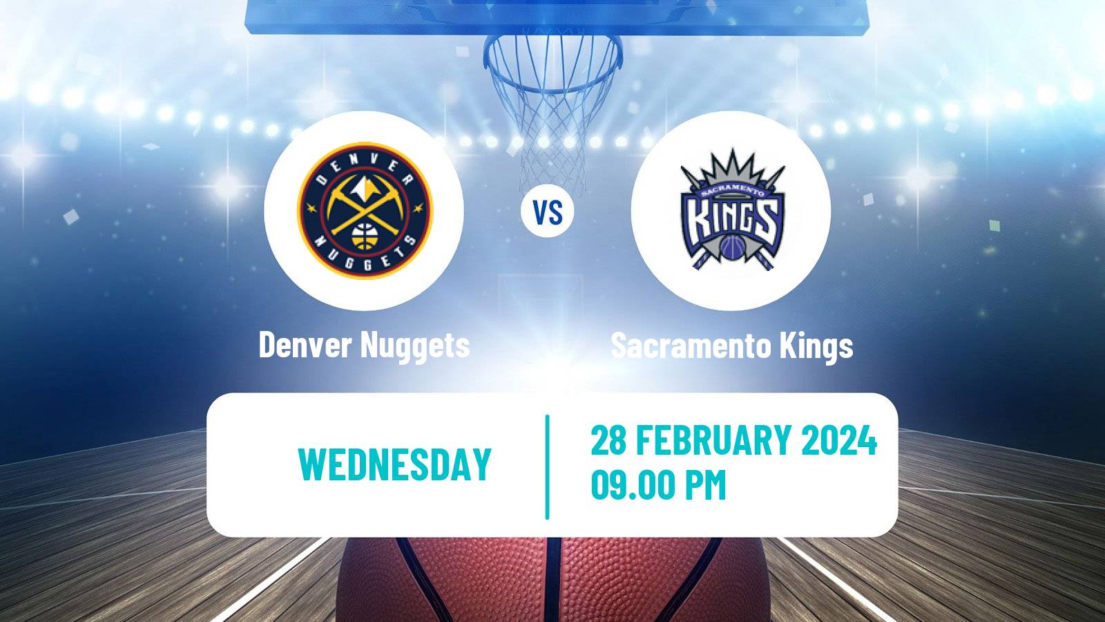 Basketball NBA Denver Nuggets - Sacramento Kings