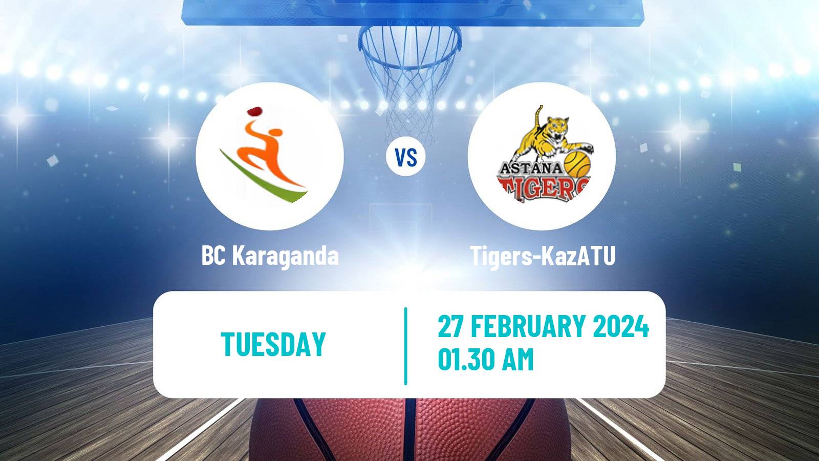 Basketball Kazakh Higher League Basketball Karaganda - Tigers-KazATU