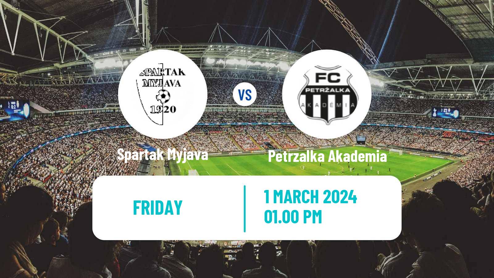 Soccer Slovak 2 Liga Spartak Myjava - Petrzalka Akademia