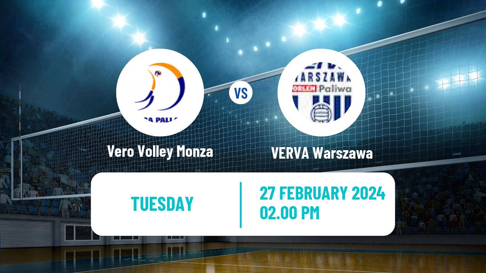 Volleyball CEV Challenge Cup Vero Volley Monza - VERVA Warszawa