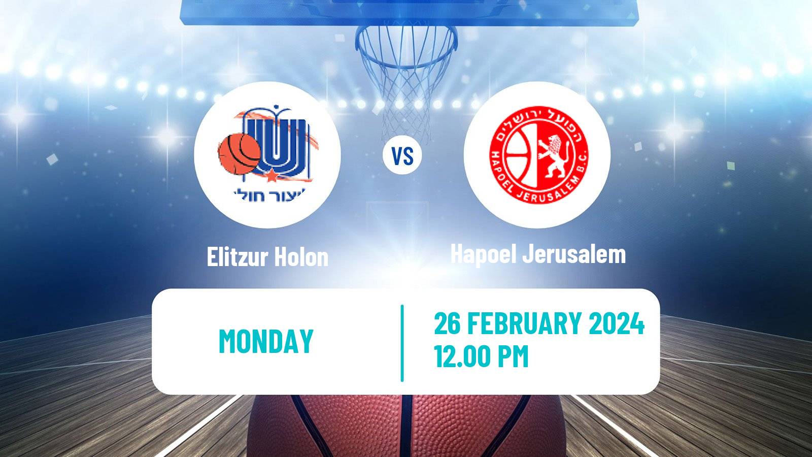 Basketball Israeli WBL Women Elitzur Holon - Hapoel Jerusalem