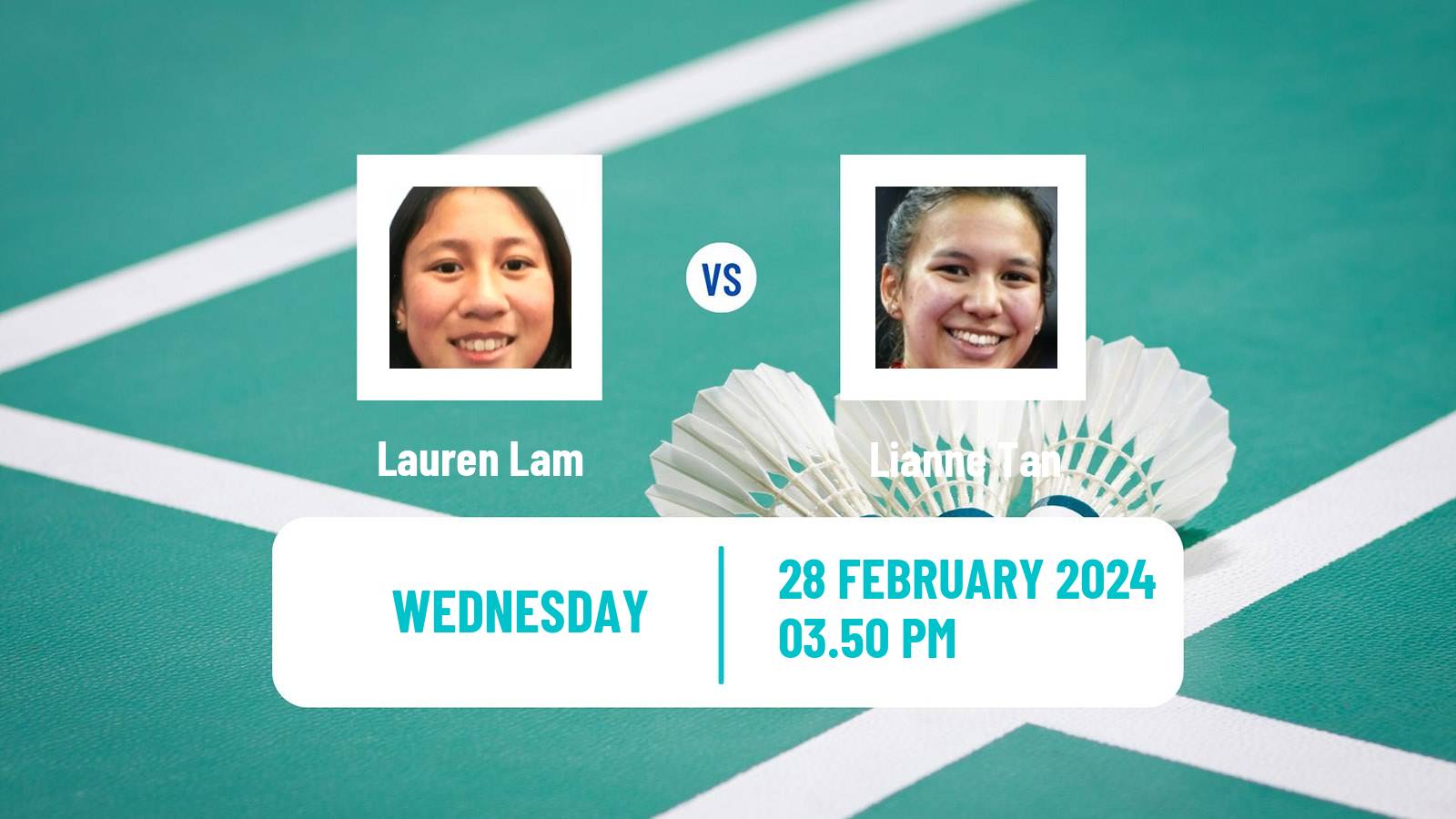 Badminton BWF World Tour German Open Women Lauren Lam - Lianne Tan