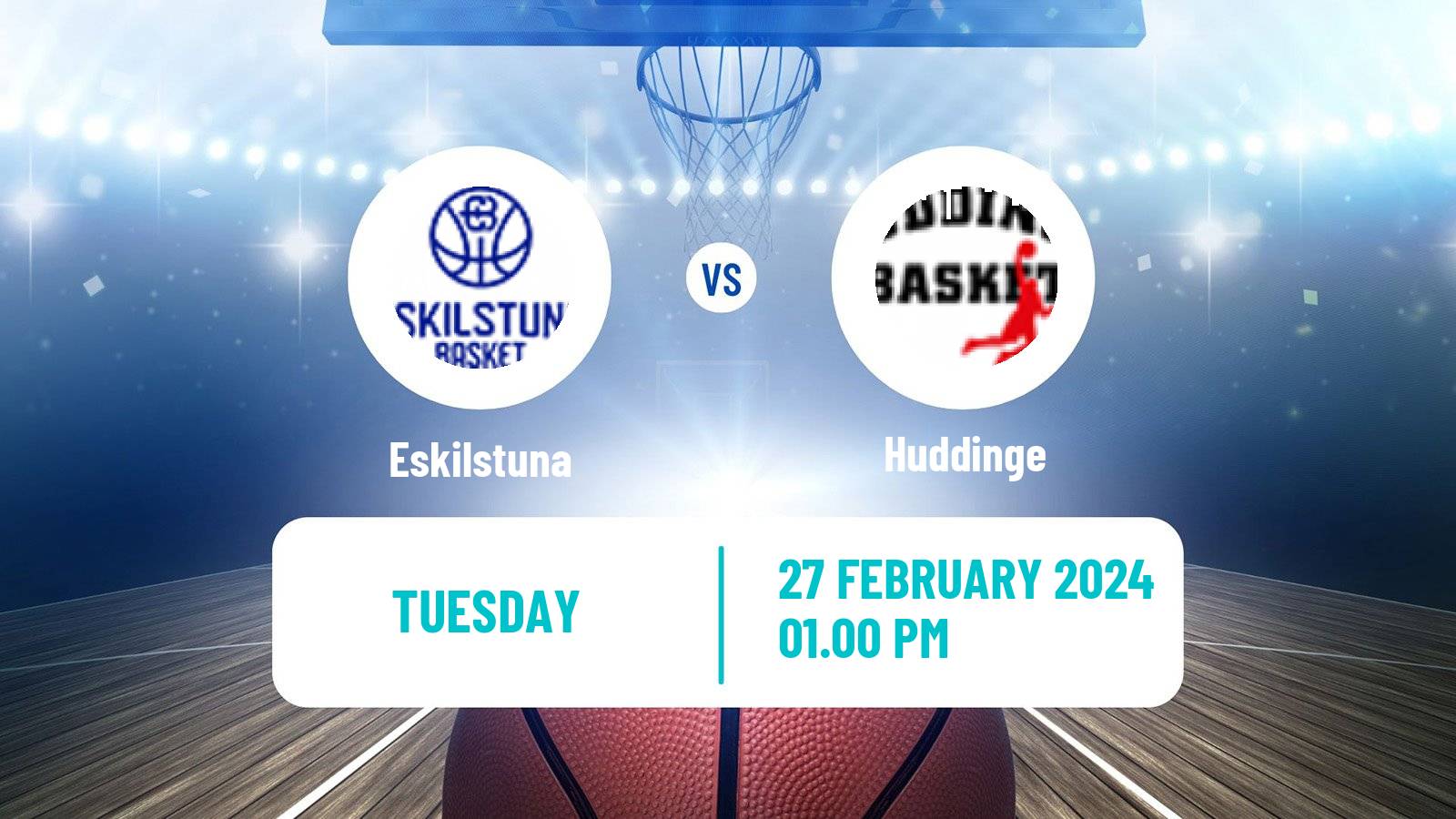 Basketball Swedish Superettan Basketball Eskilstuna - Huddinge