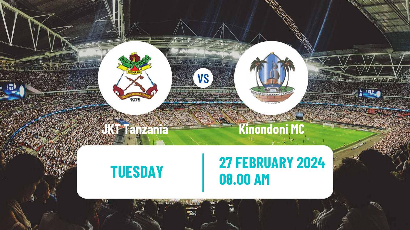 Soccer Tanzanian Premier League JKT Tanzania - Kinondoni MC