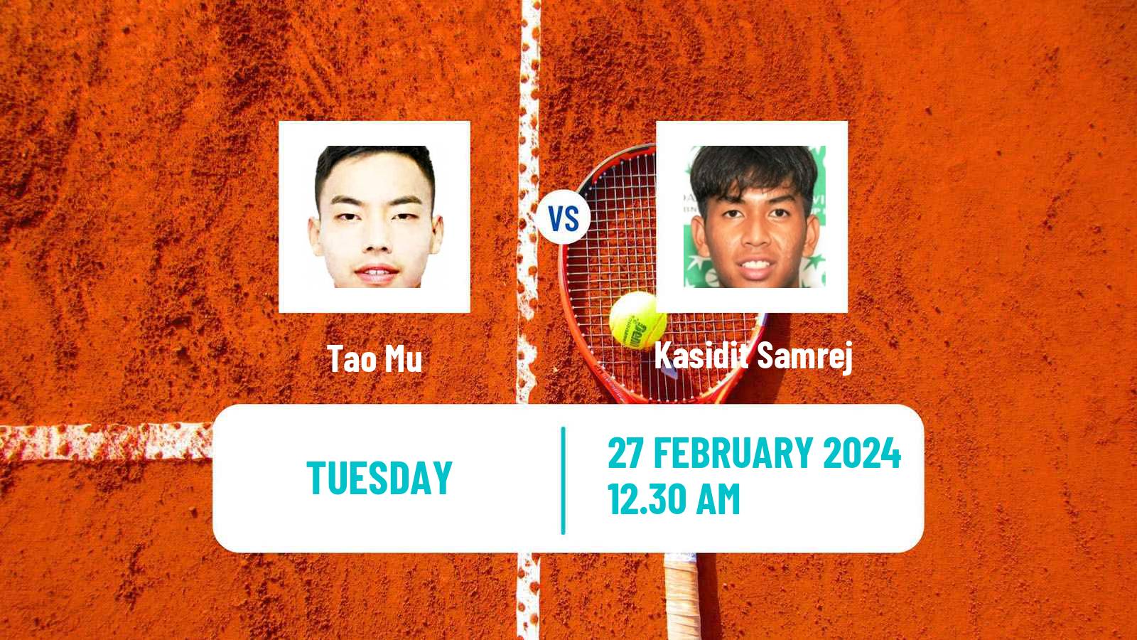 Tennis ITF M15 Nakhon Si Thammarat 9 Men Tao Mu - Kasidit Samrej