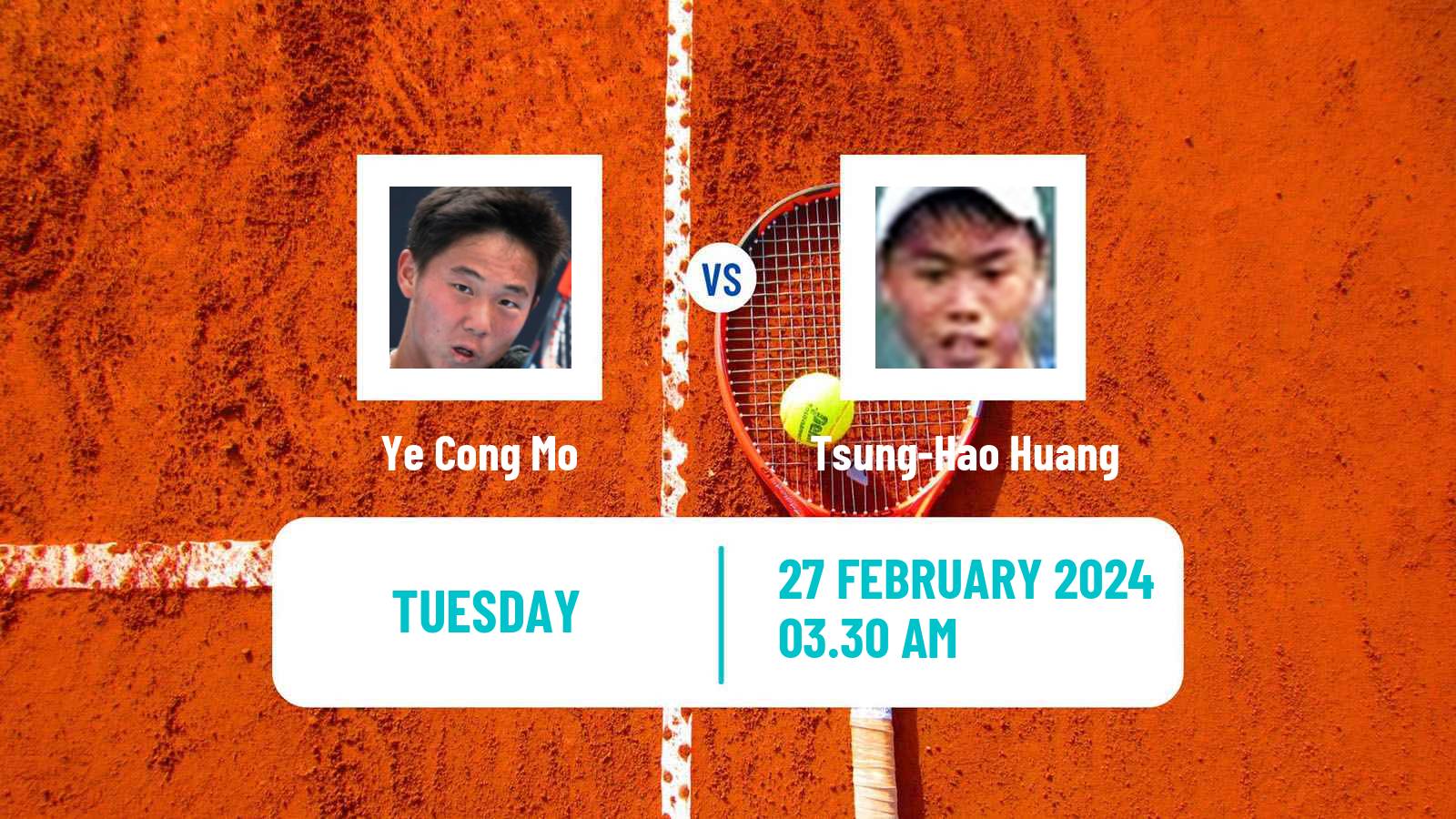 Tennis ITF M15 Nakhon Si Thammarat 9 Men Ye Cong Mo - Tsung-Hao Huang
