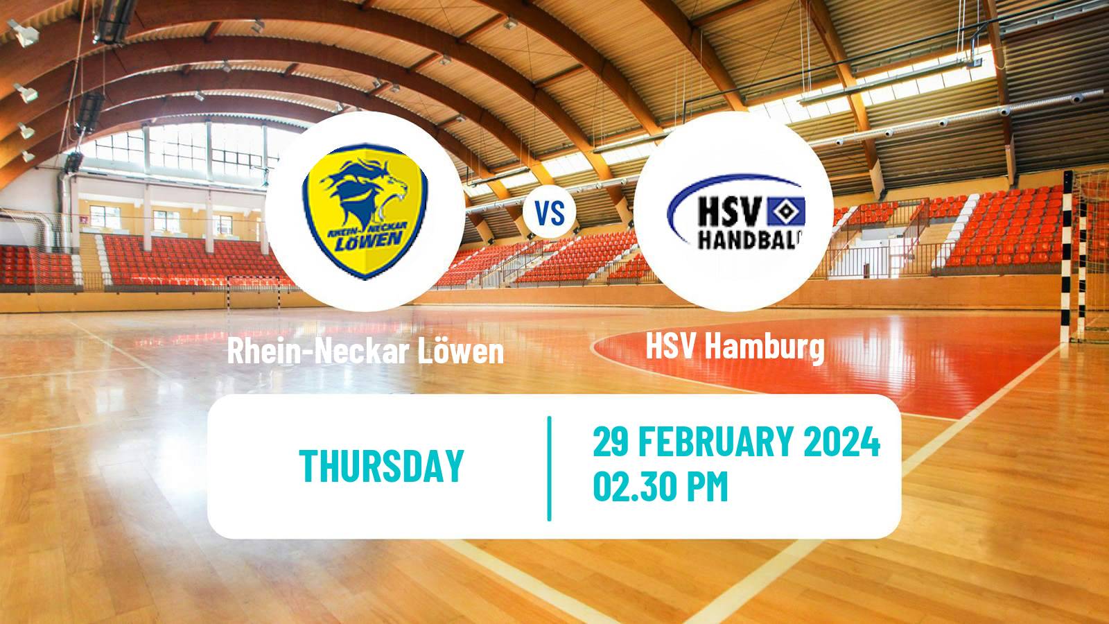 Handball German Bundesliga Handball Rhein-Neckar Löwen - HSV Hamburg