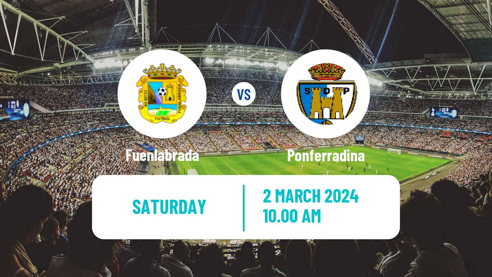 Soccer Spanish Primera RFEF Group 1 Fuenlabrada - Ponferradina