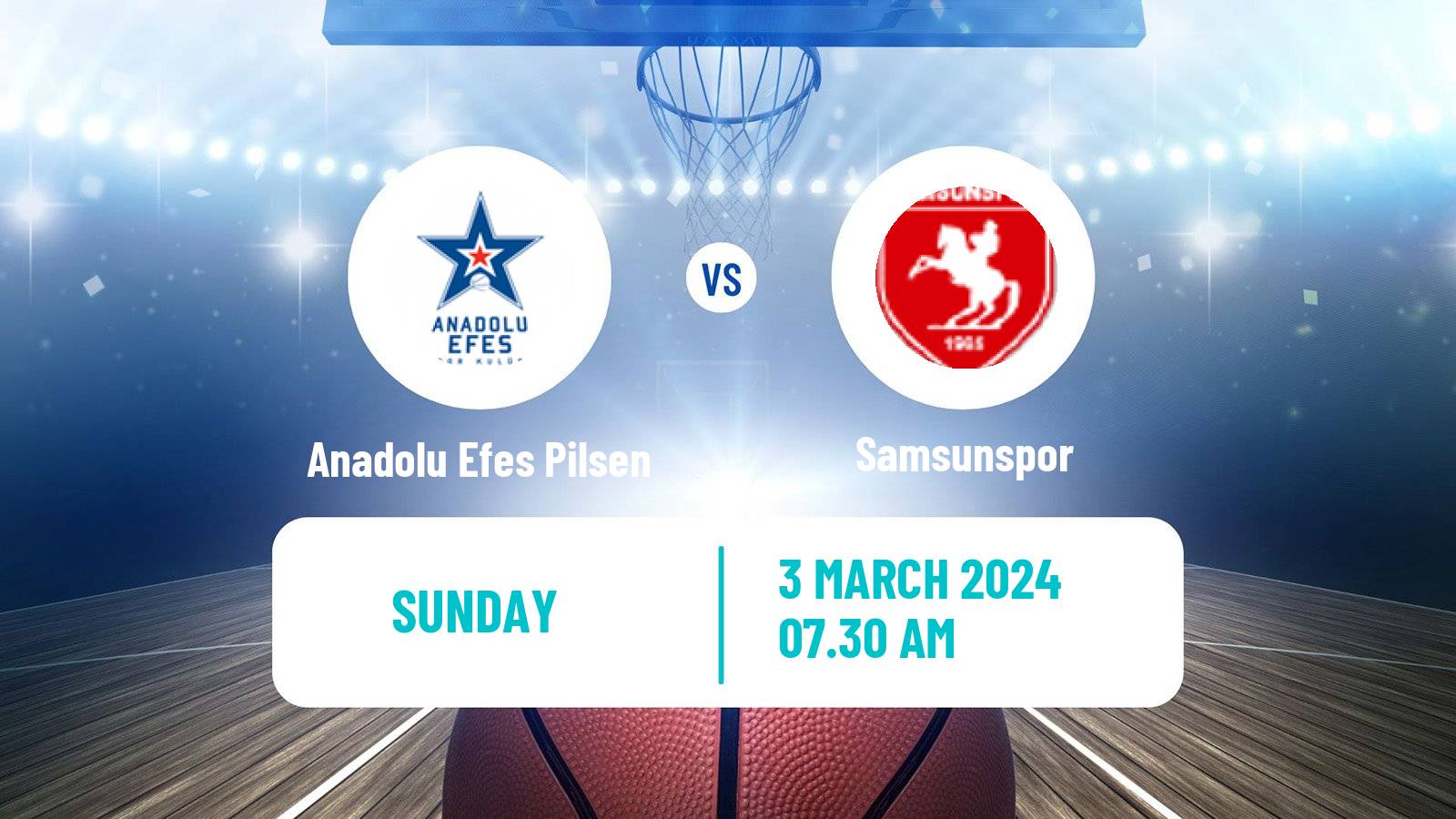 Basketball Turkish Basketball Super Ligi Anadolu Efes Pilsen - Samsunspor