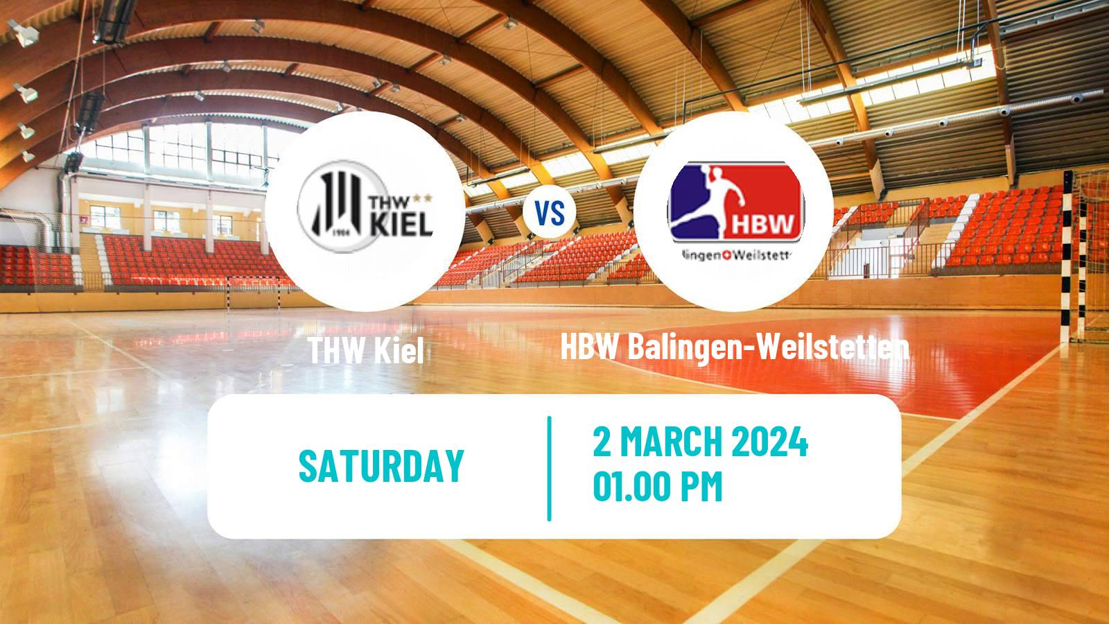 Handball German Bundesliga Handball THW Kiel - HBW Balingen-Weilstetten