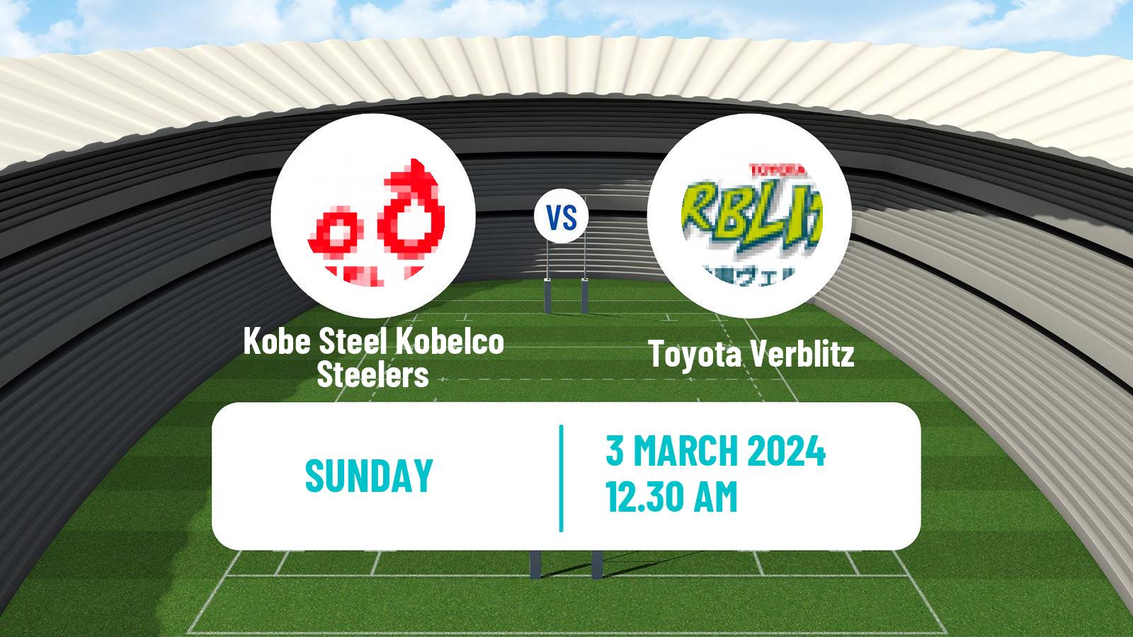 Rugby union Japan League One Rugby Union Kobe Steel Kobelco Steelers - Toyota Verblitz