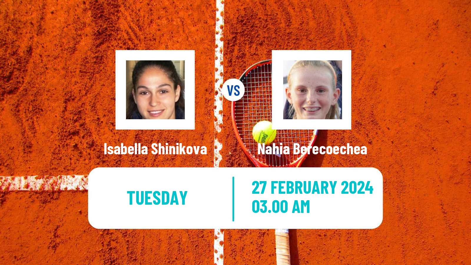 Tennis ITF W50 Pretoria 2 Women Isabella Shinikova - Nahia Berecoechea