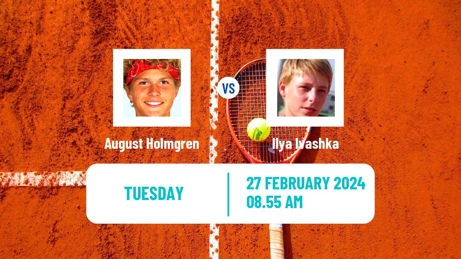 Tennis Tenerife 3 Challenger Men August Holmgren - Ilya Ivashka