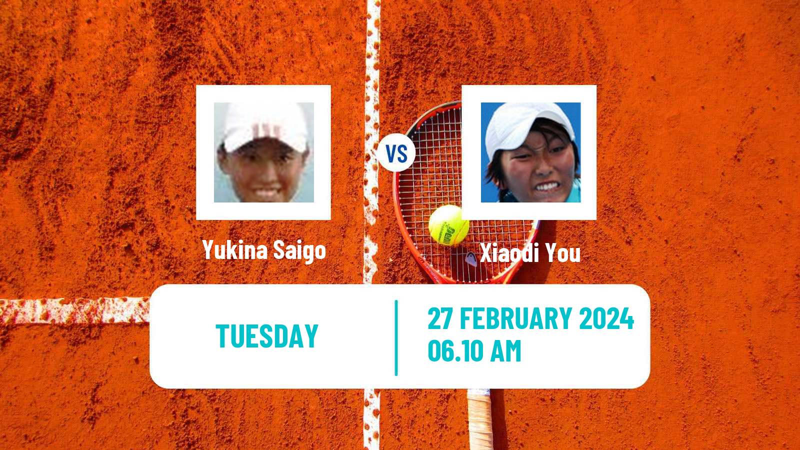 Tennis ITF W50 Pretoria 2 Women Yukina Saigo - Xiaodi You