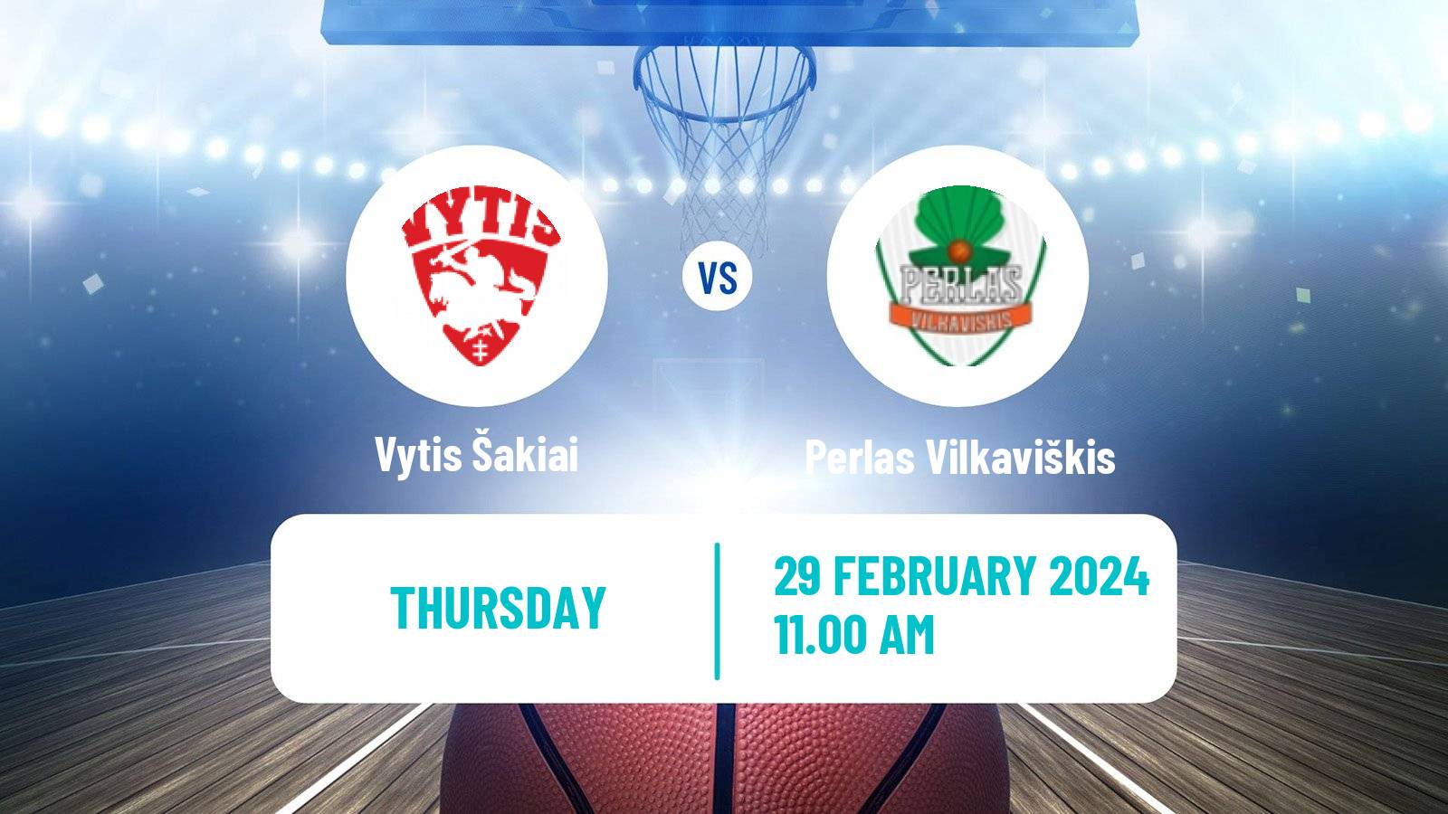 Basketball Lietuvos NKL Vytis Šakiai - Perlas Vilkaviškis