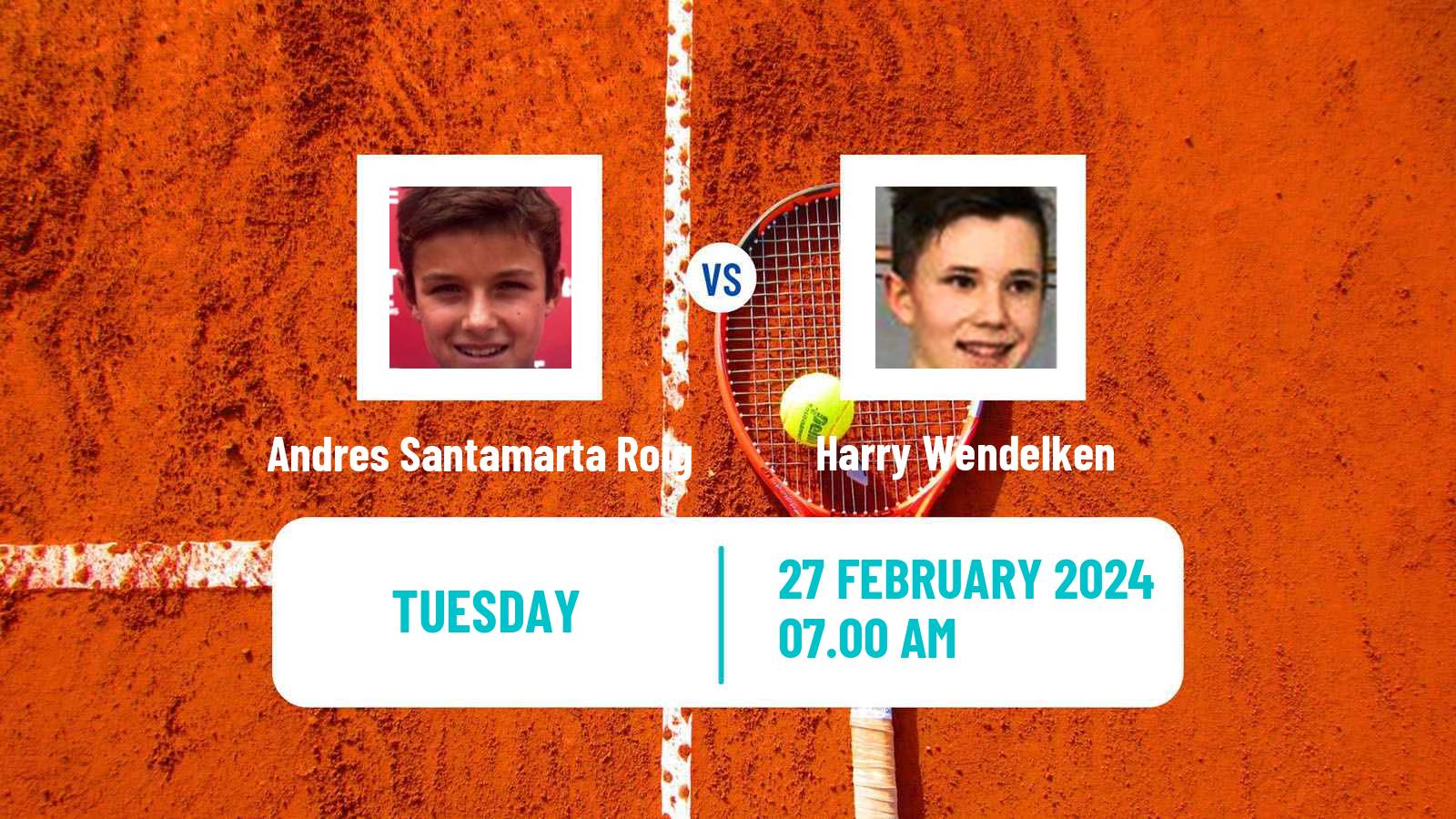 Tennis ITF M15 Villena 2 Men Andres Santamarta Roig - Harry Wendelken