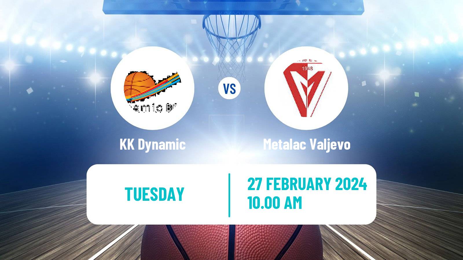Basketball Serbian First League Basketball Dynamic - Metalac Valjevo