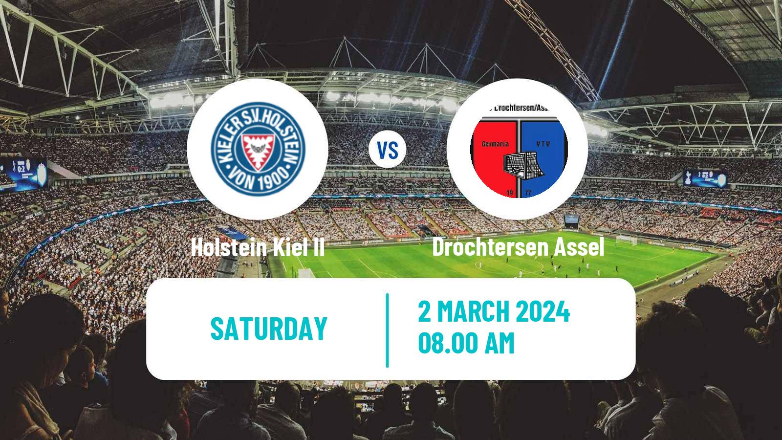 Soccer German Regionalliga North Holstein Kiel II - Drochtersen Assel