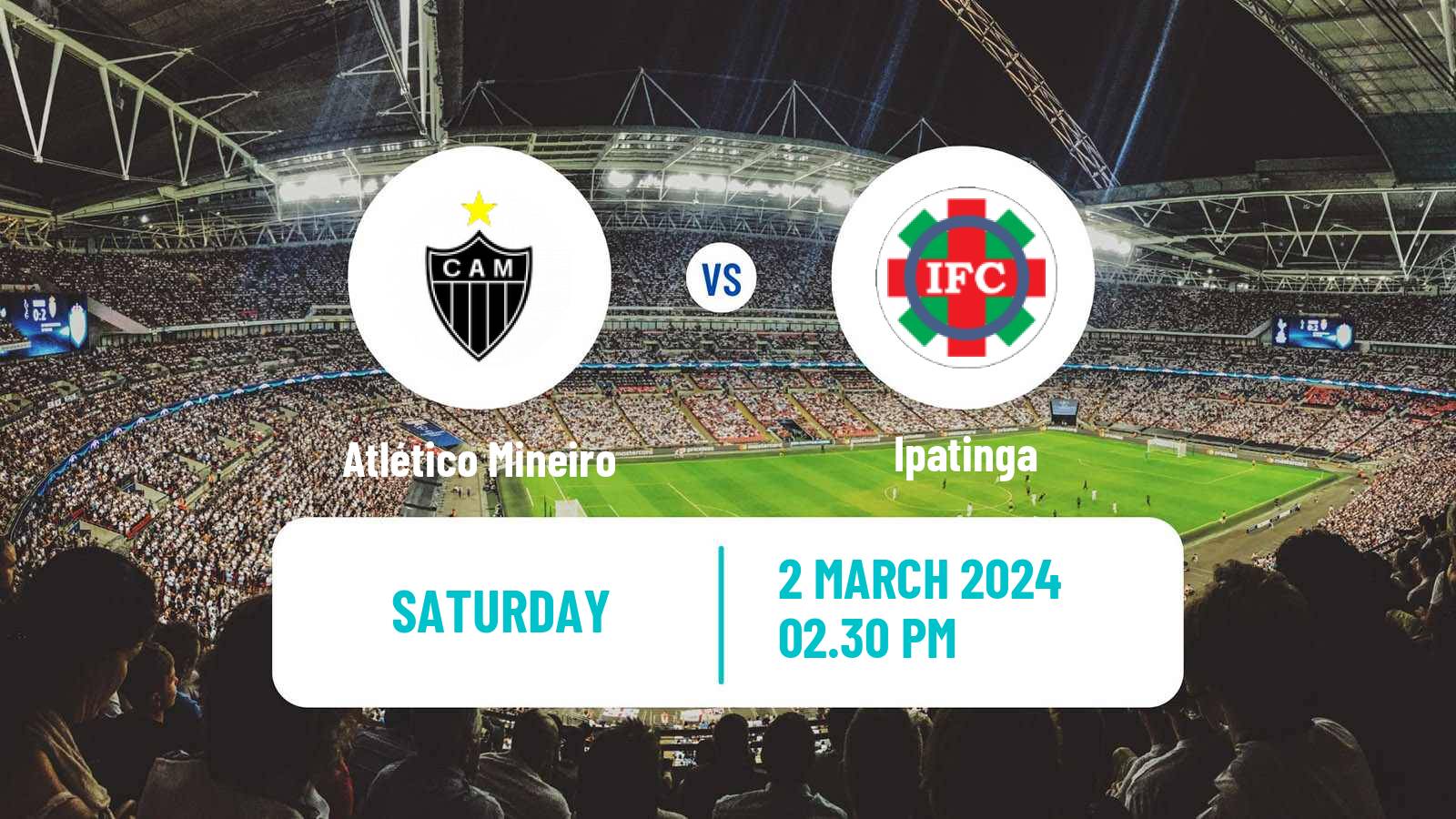 Soccer Brazilian Campeonato Mineiro Atlético Mineiro - Ipatinga