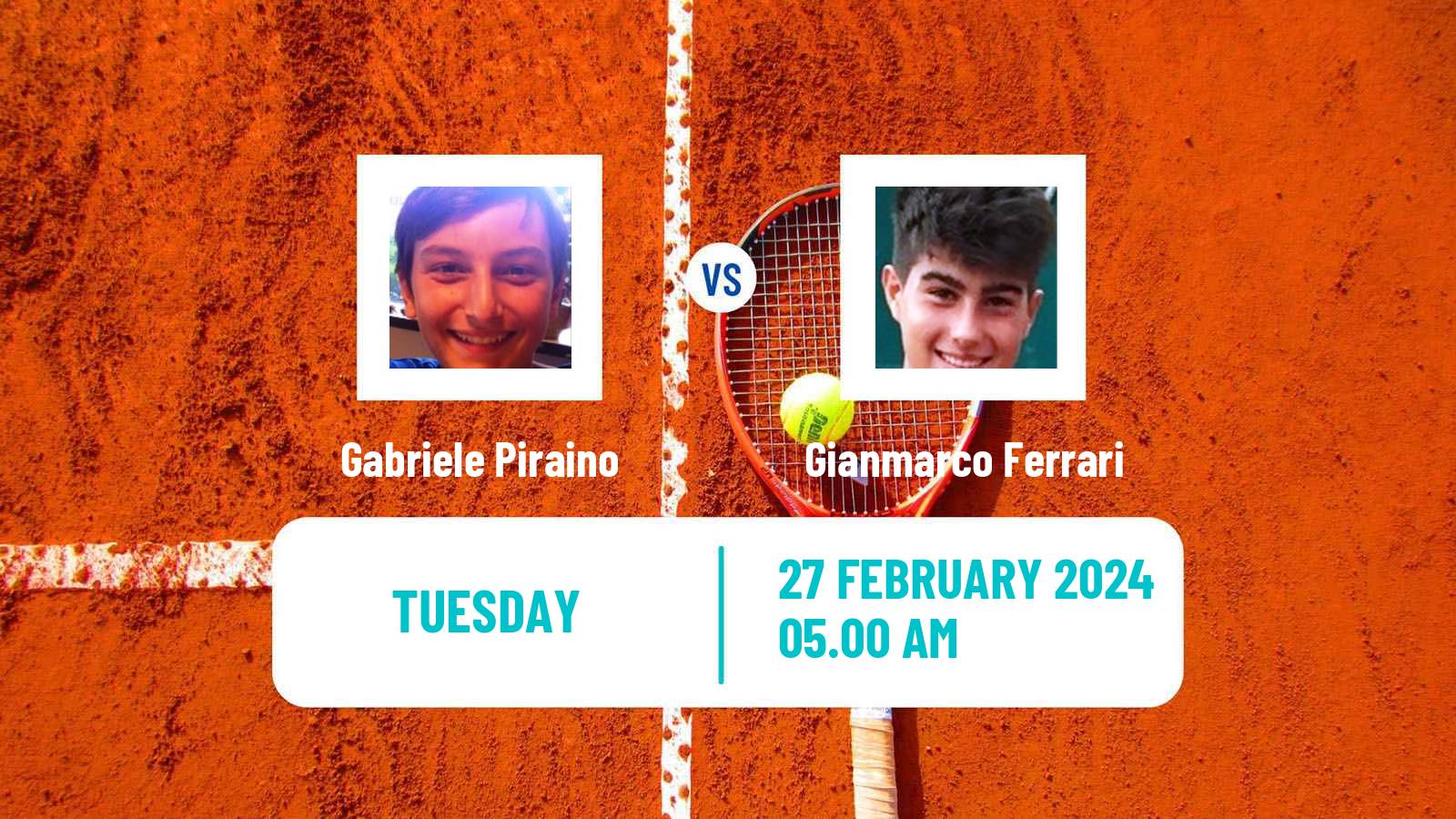 Tennis ITF M25 Faro Men Gabriele Piraino - Gianmarco Ferrari