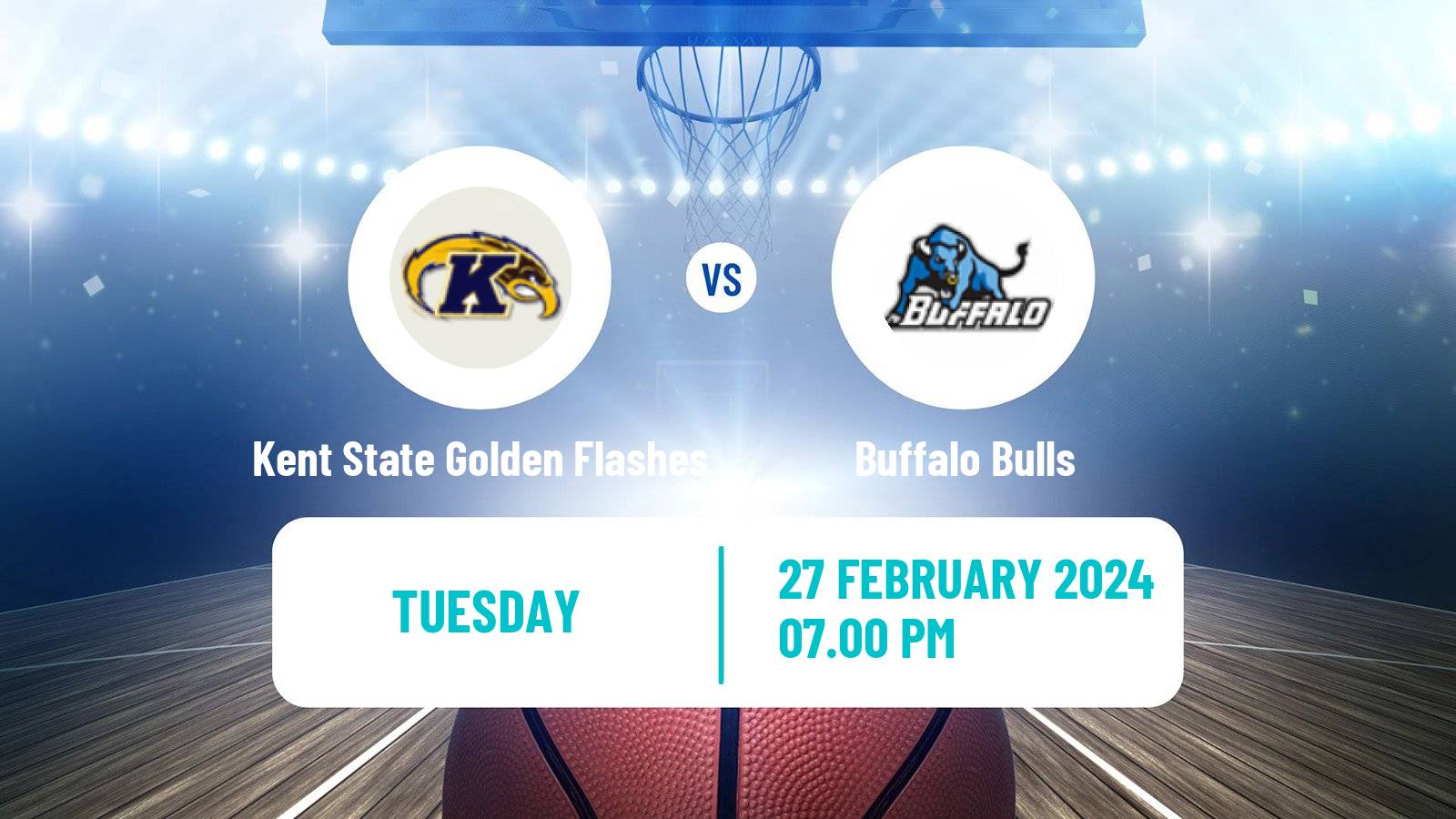Basketball NCAA College Basketball Kent State Golden Flashes - Buffalo Bulls