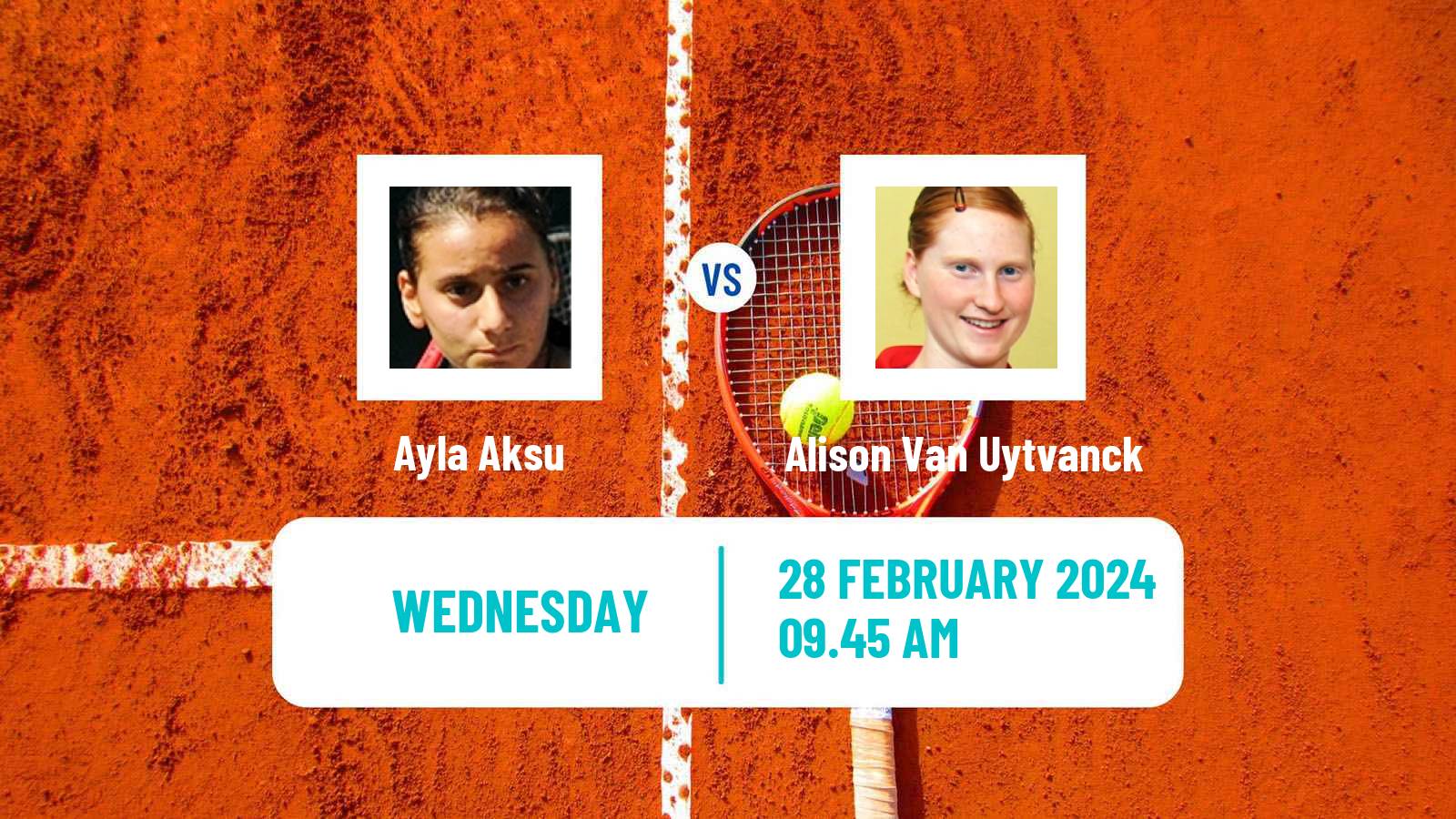 Tennis ITF W50 Macon Women Ayla Aksu - Alison Van Uytvanck