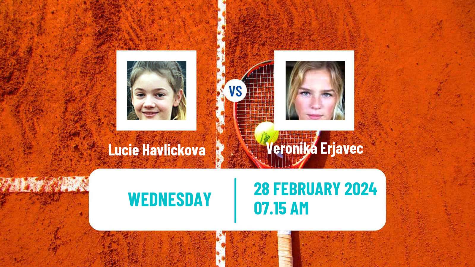 Tennis ITF W50 Trnava Women Lucie Havlickova - Veronika Erjavec