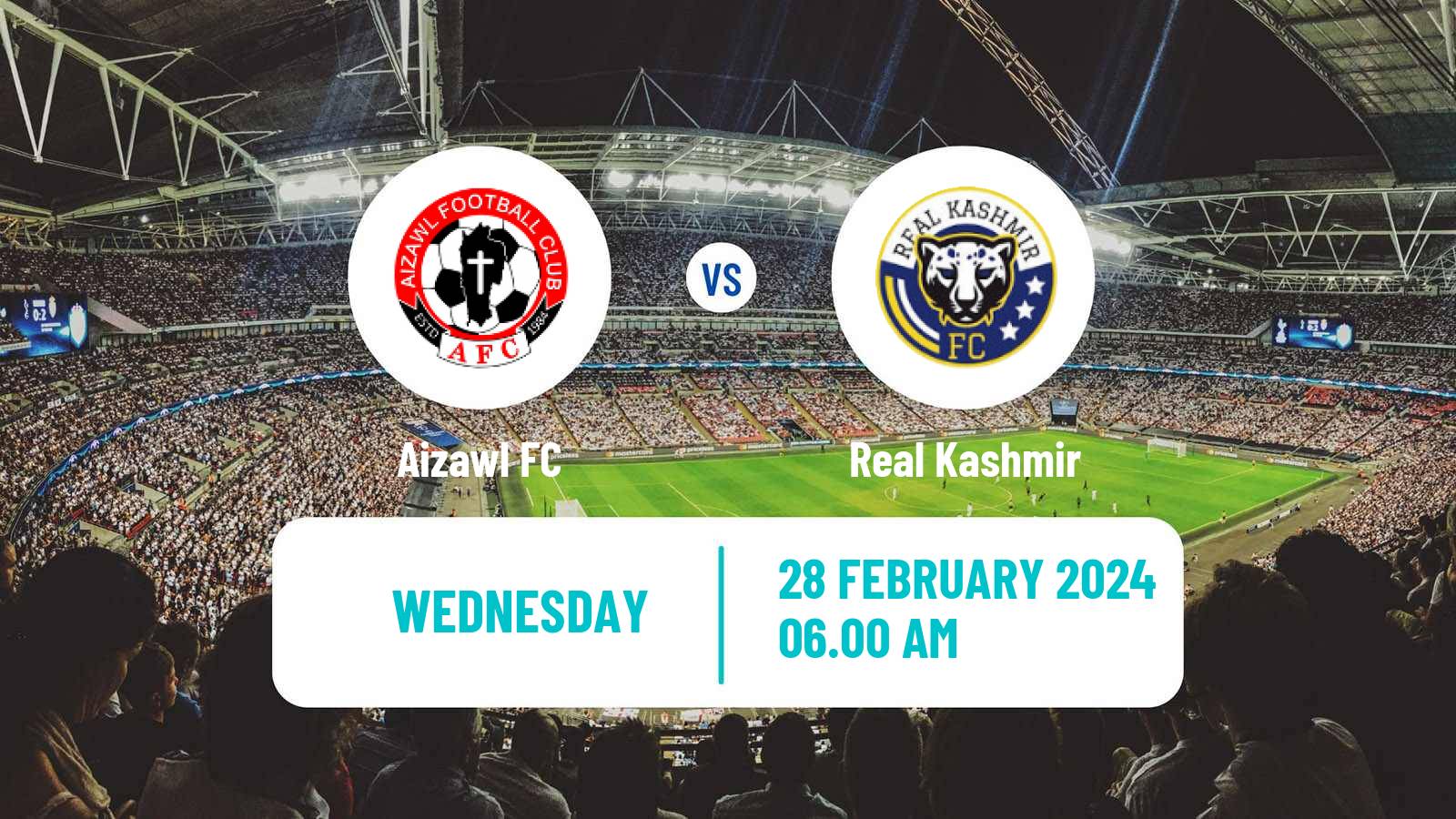 Soccer Indian I-League Aizawl - Real Kashmir