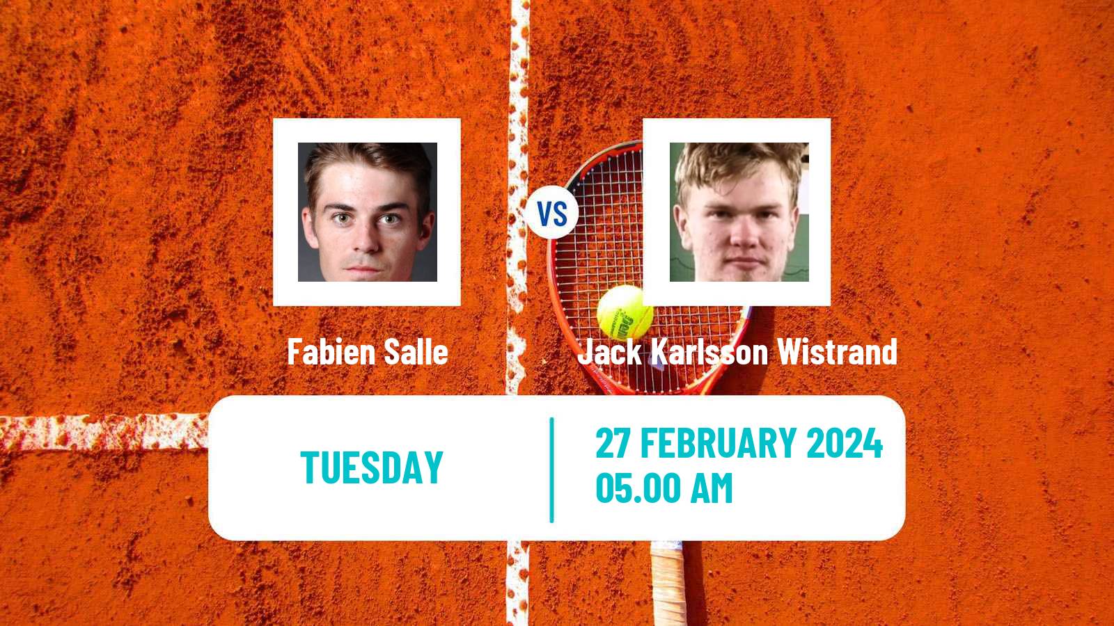 Tennis ITF M15 Lannion Men Fabien Salle - Jack Karlsson Wistrand