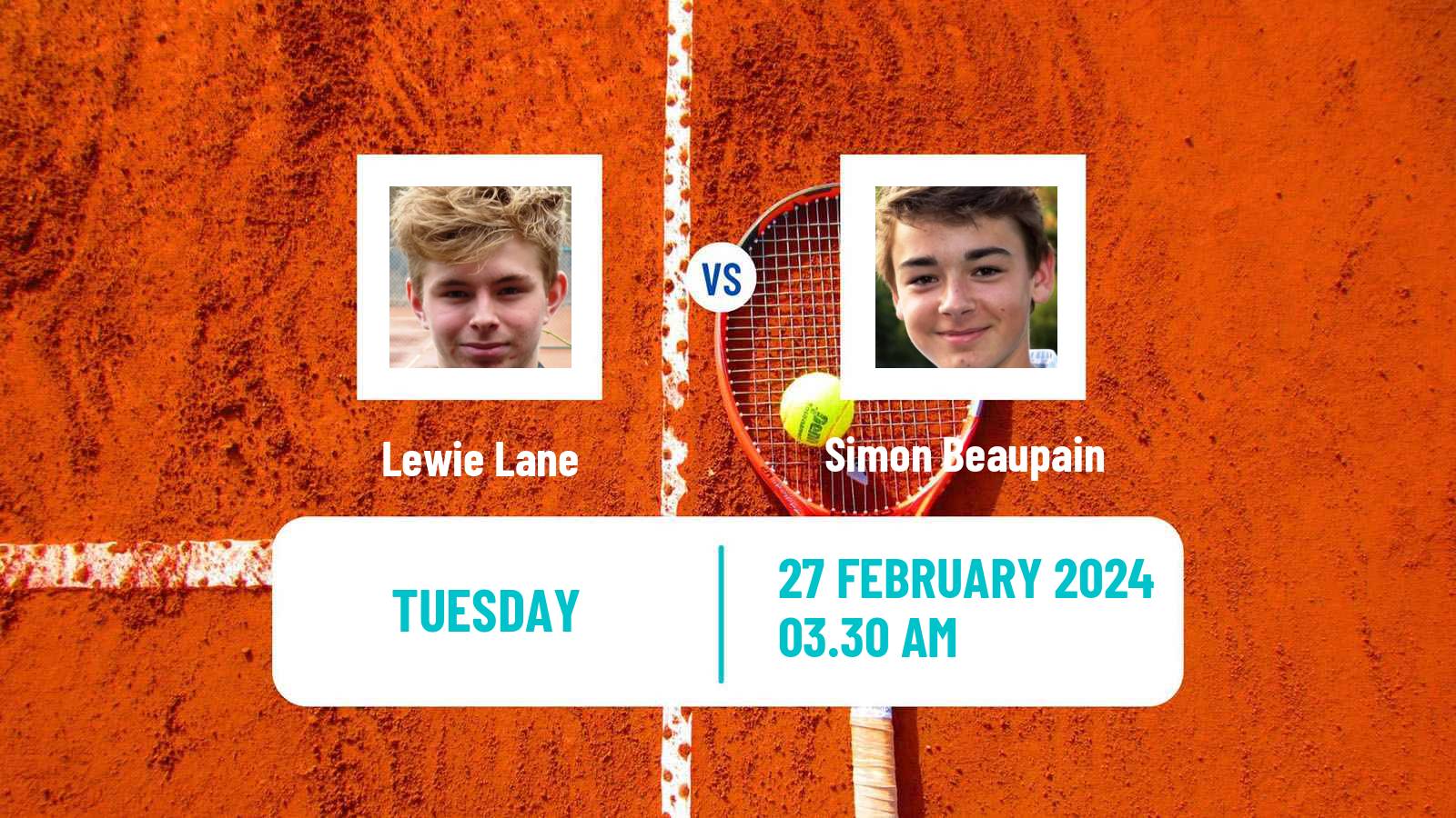 Tennis ITF M15 Monastir 9 Men Lewie Lane - Simon Beaupain