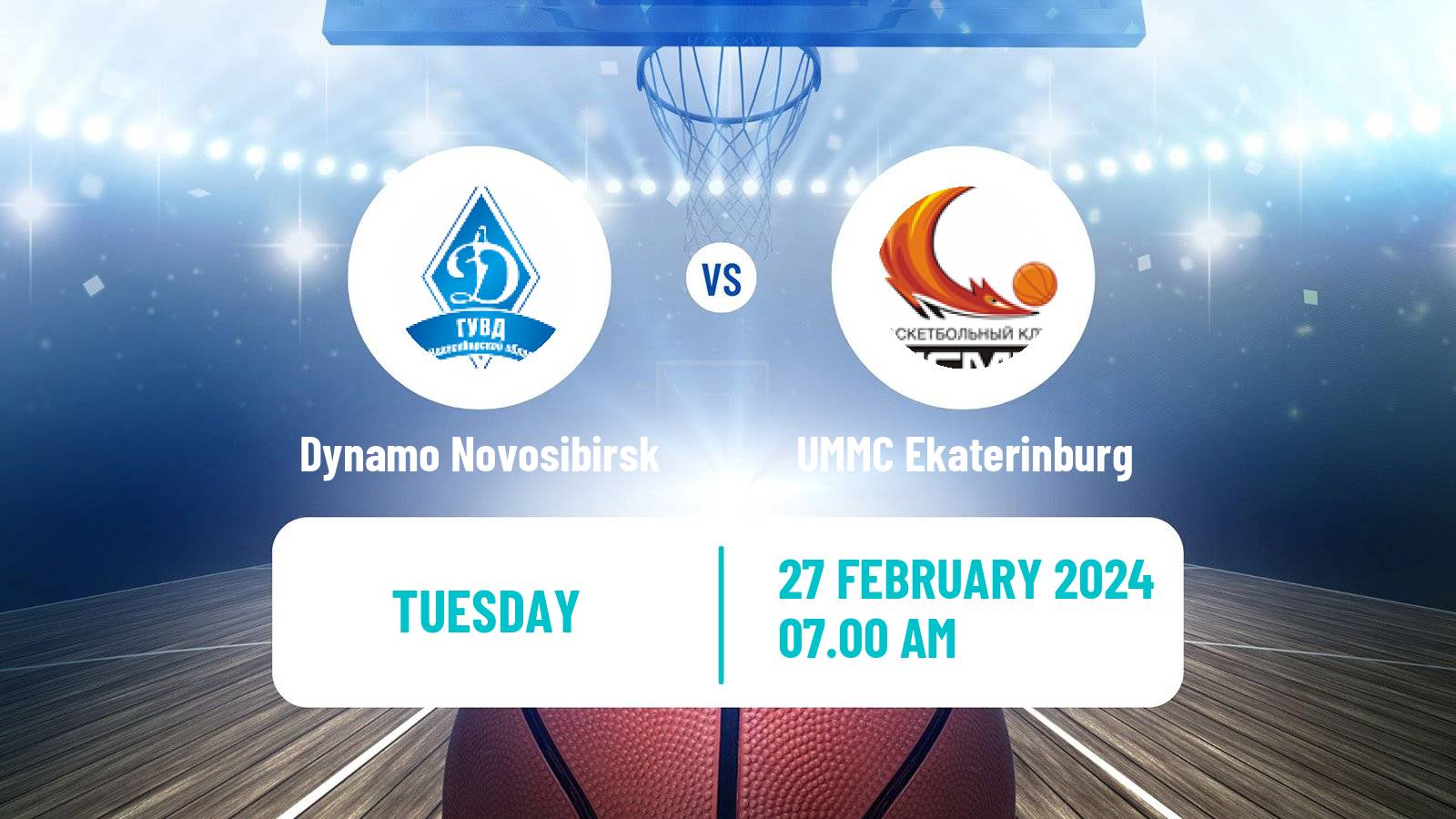 Basketball Russian Premier League Basketball Women Dynamo Novosibirsk - UMMC Ekaterinburg