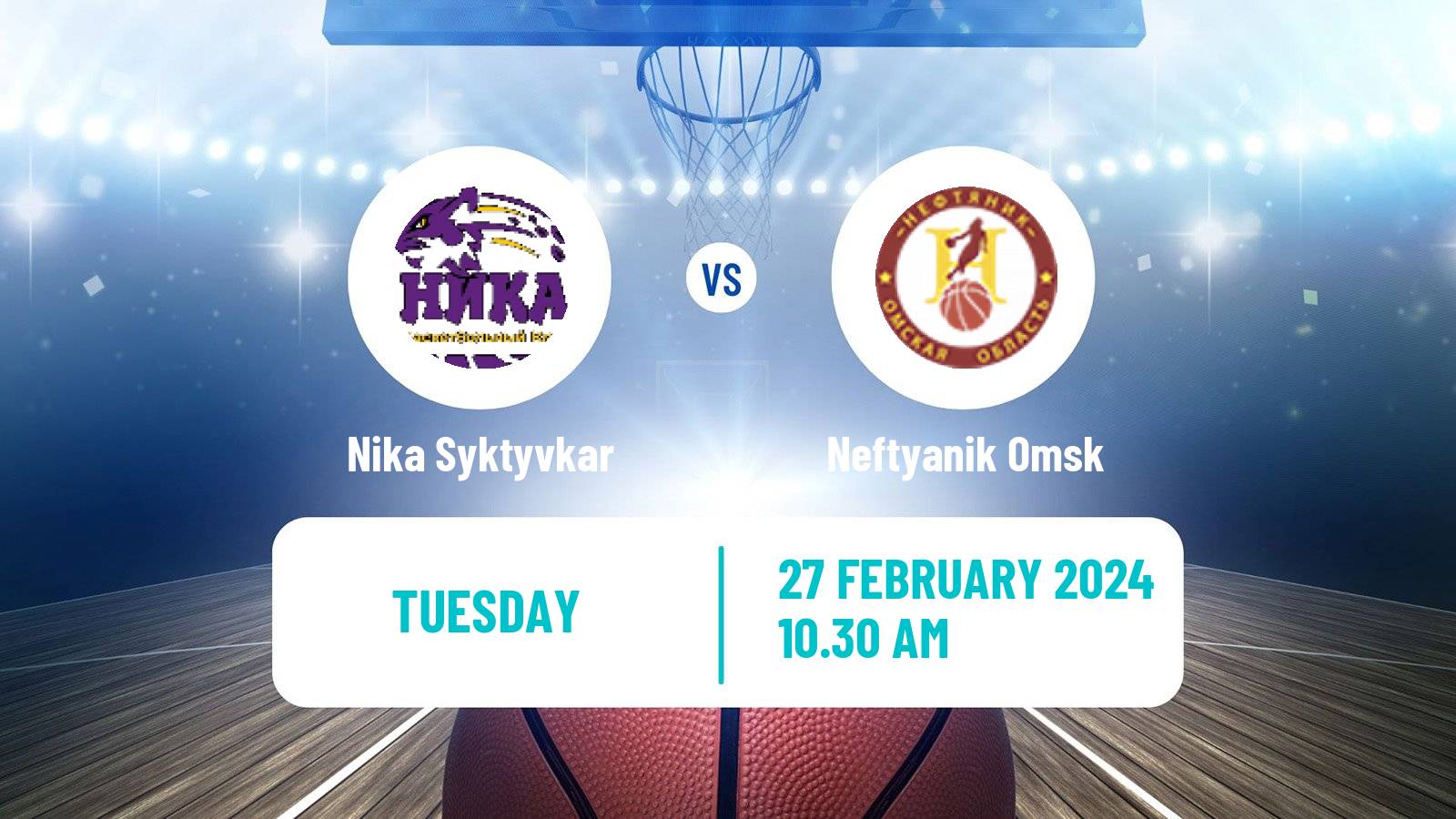 Basketball Russian Premier League Basketball Women Nika Syktyvkar - Neftyanik Omsk