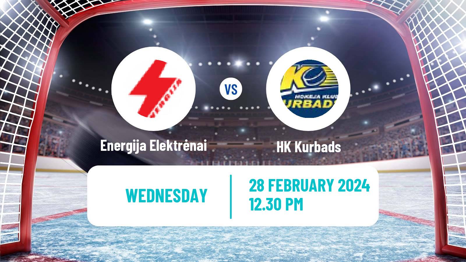Hockey Latvian Hokeja Liga Energija Elektrėnai - Kurbads