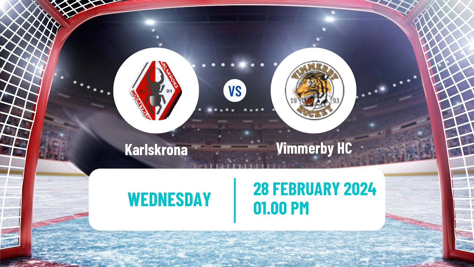 Hockey Swedish HockeyEttan Sodra Karlskrona - Vimmerby