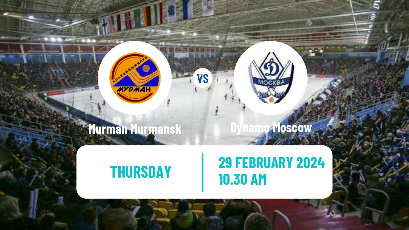 Bandy Russian Super League Bandy Murman Murmansk - Dynamo Moscow