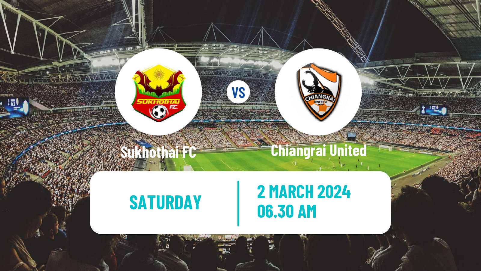 Soccer Thai League 1 Sukhothai - Chiangrai United