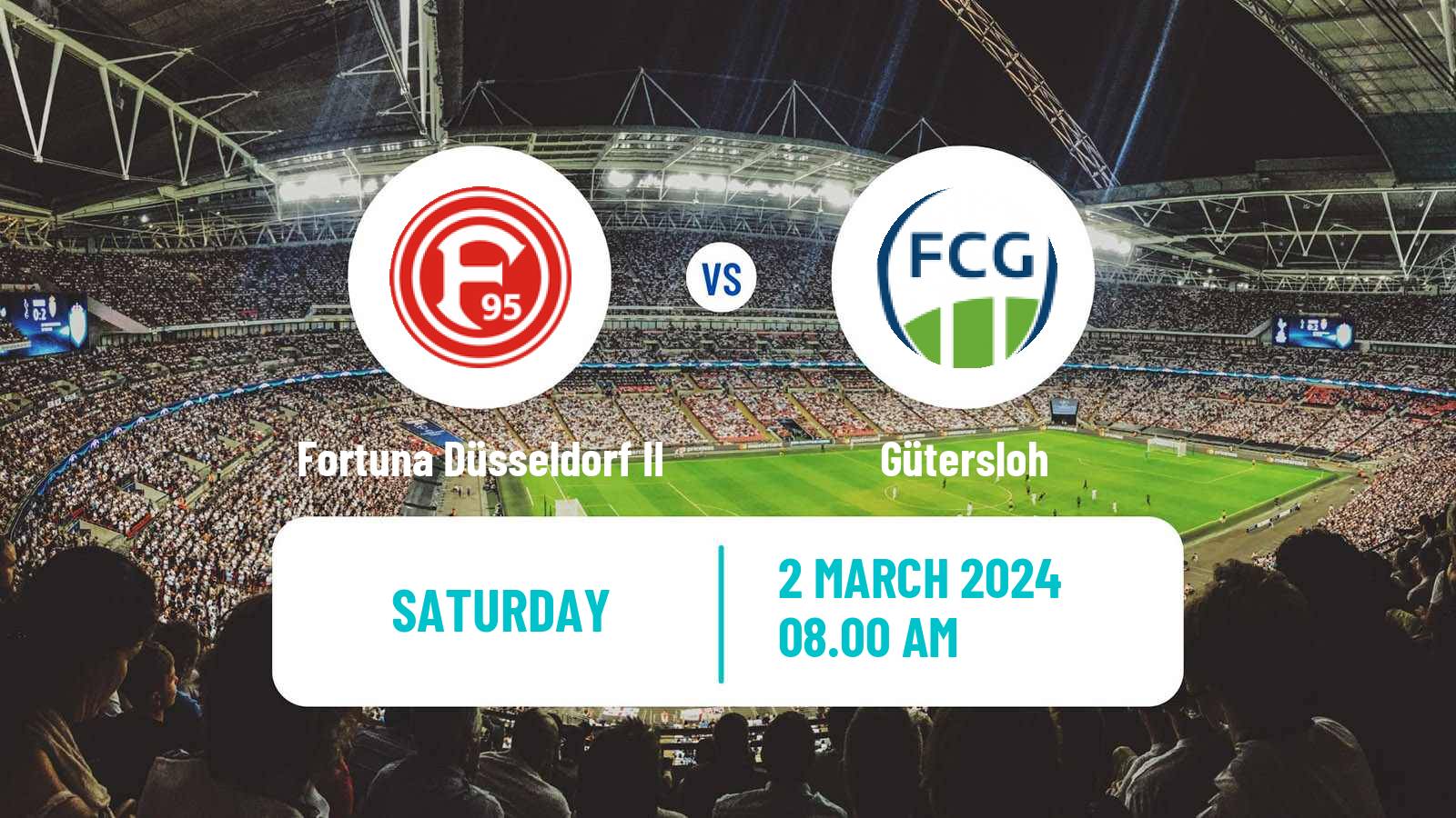 Soccer German Regionalliga West Fortuna Düsseldorf II - Gütersloh