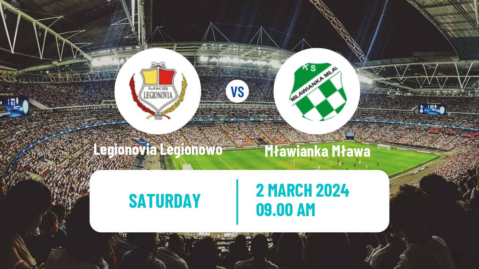 Soccer Polish Division 3 - Group I Legionovia Legionowo - Mławianka Mława
